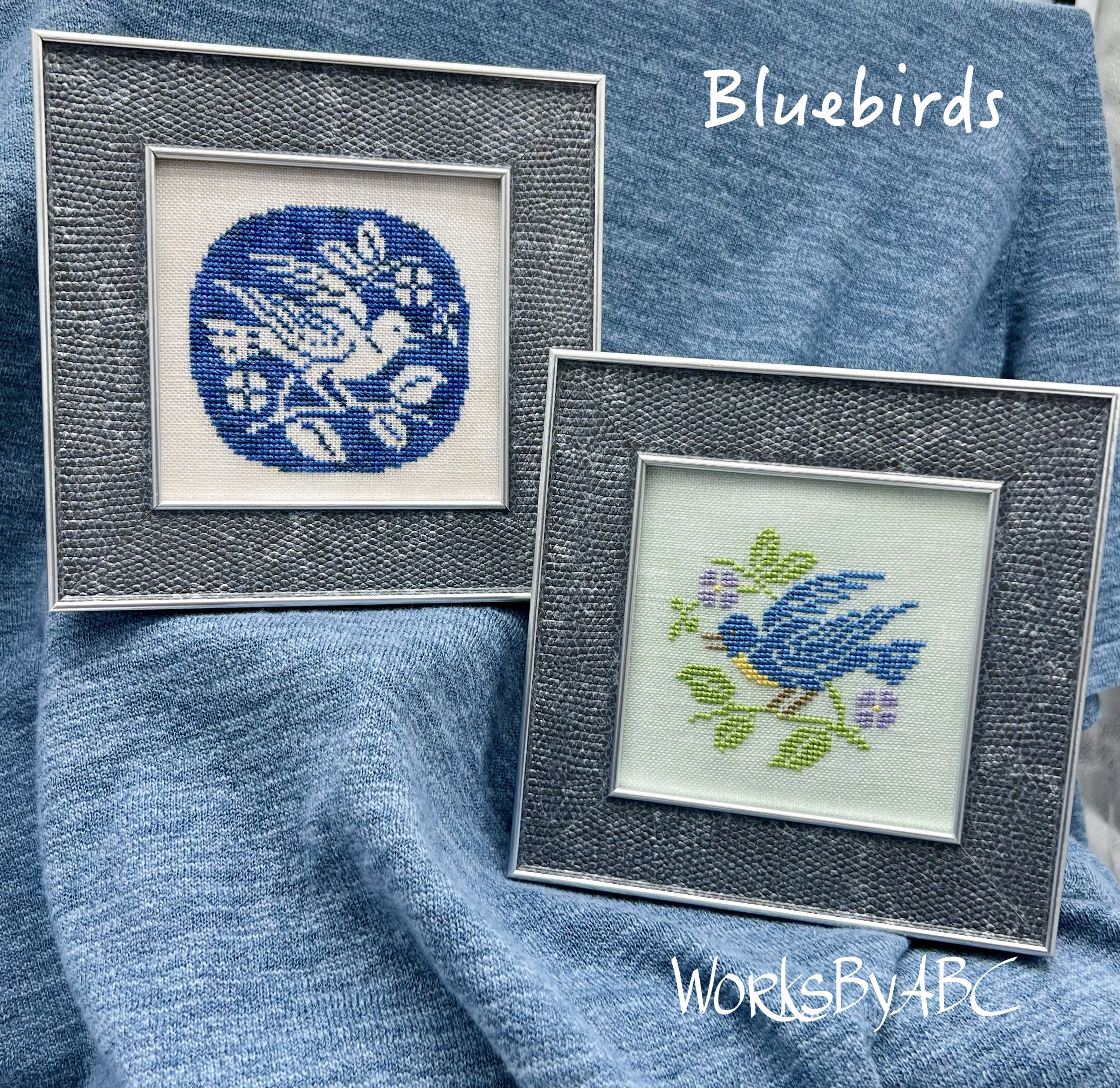 Bluebirds - Cross Stitch Pattern
