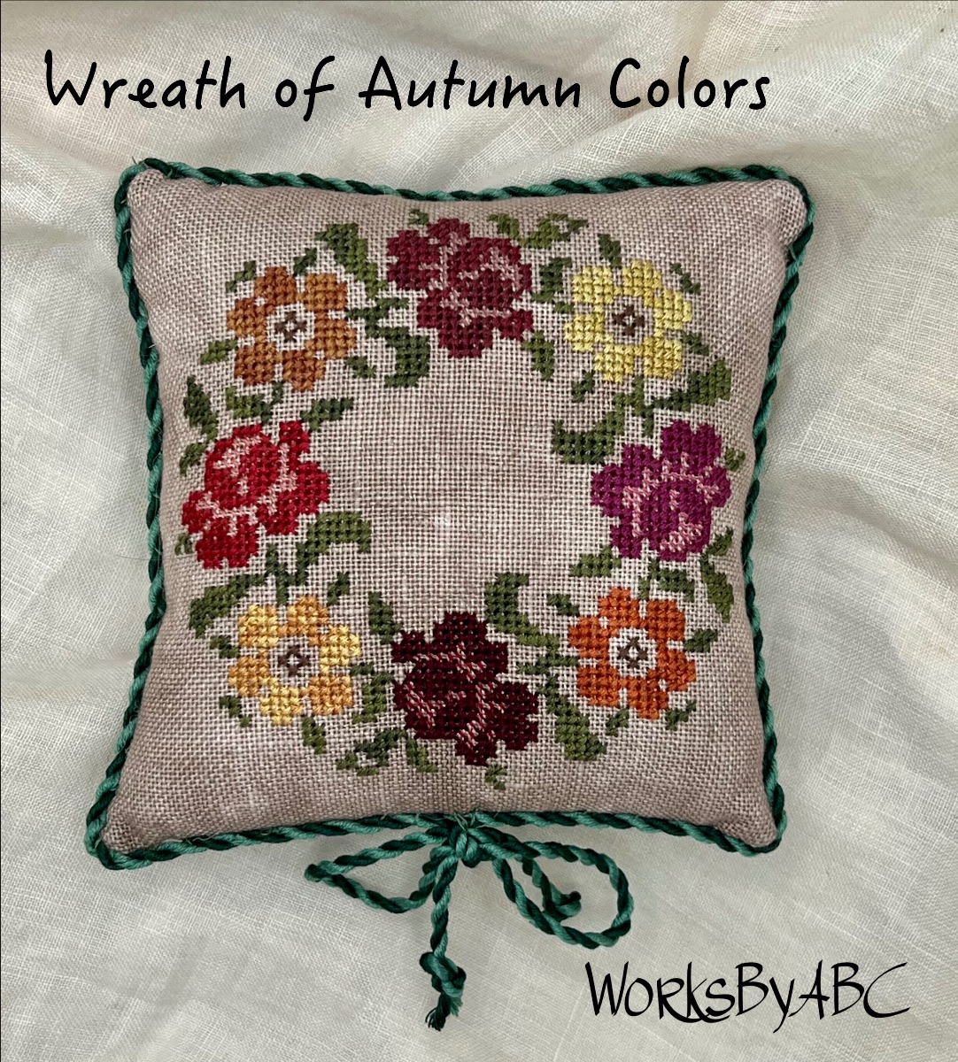Wreath of Autumn Colors - Cross Stitch Pattern