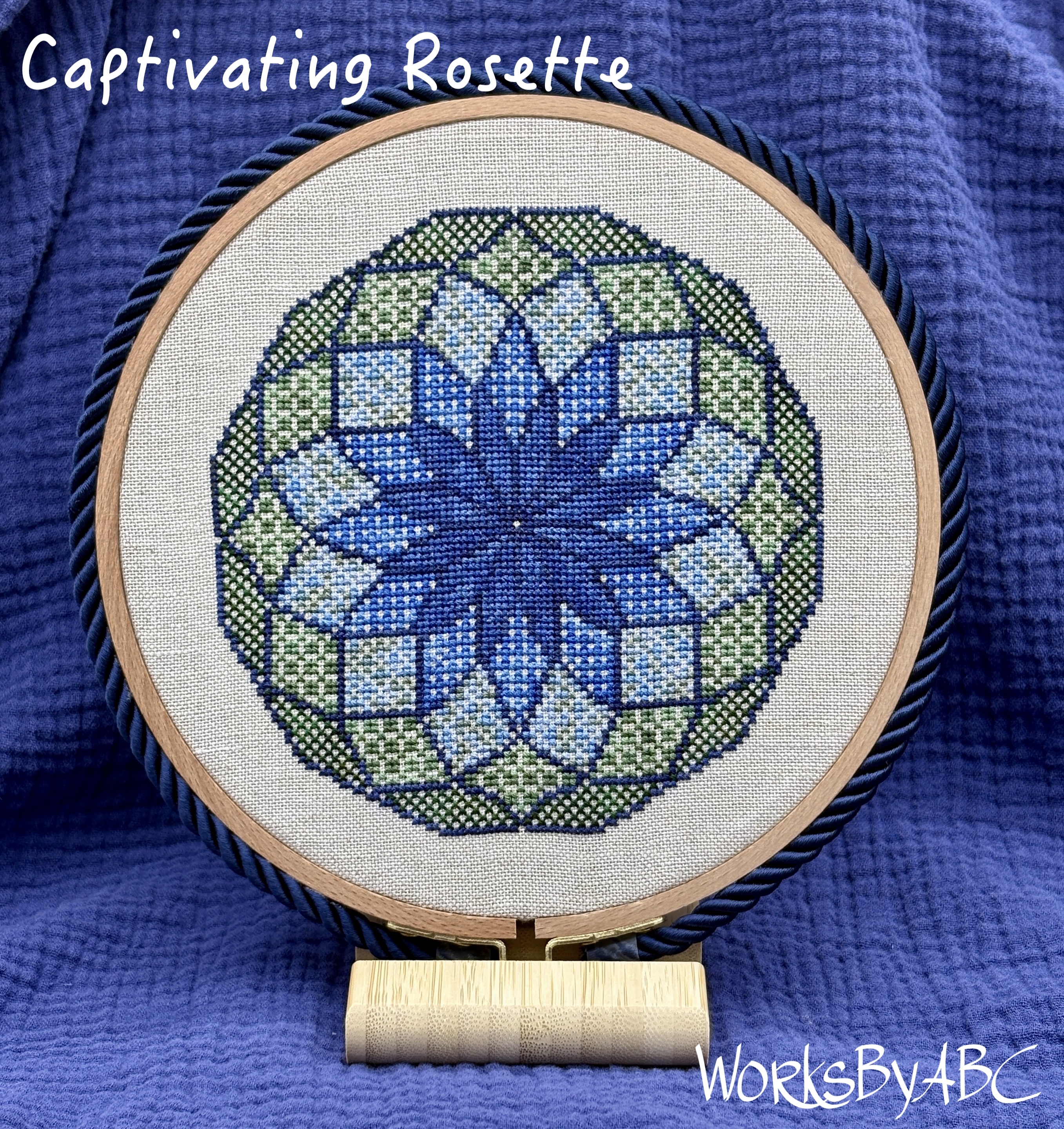 Captivating Rosette - Cross Stitch Pattern