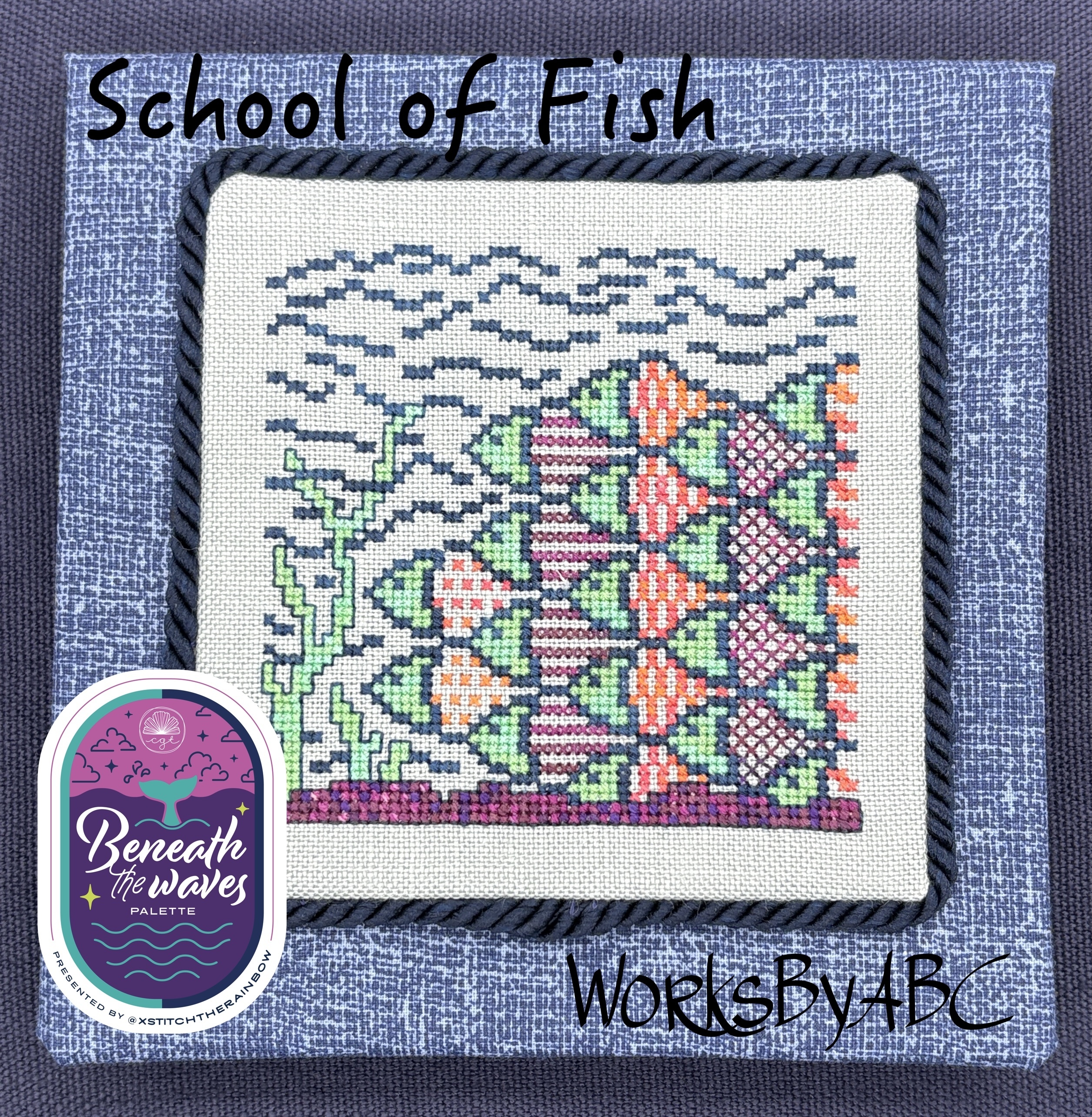 School of Fish - XStitch the Rainbow - Cross Stitch Pattern
