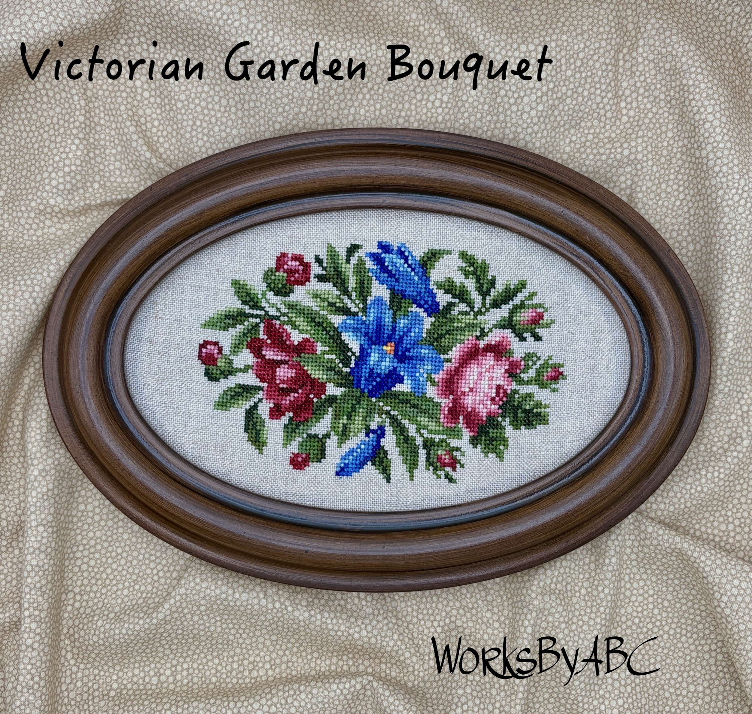 Victorian Garden Bouquet - Cross Stitch Pattern
