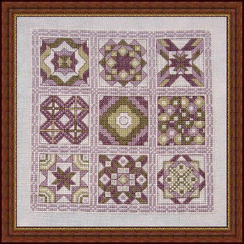 Bella's Quilt - Cross Stitch Pattern, zoomed in. Select this picture to zoom back out.