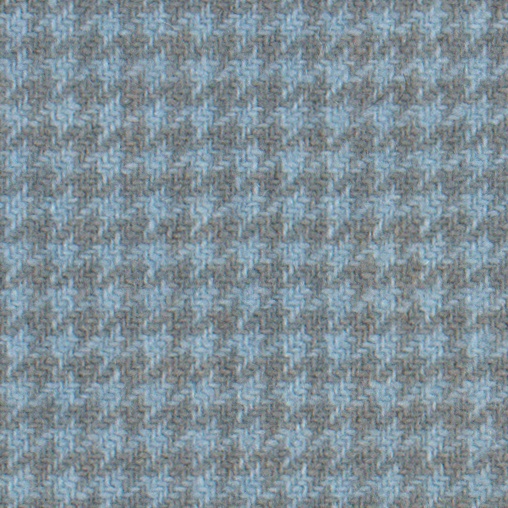 Morris Blue Houndstooth Felted Wool Fabric 17x24 Fat Quarter