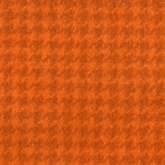 Pumpkin Houndstooth Felted Wool 8x12