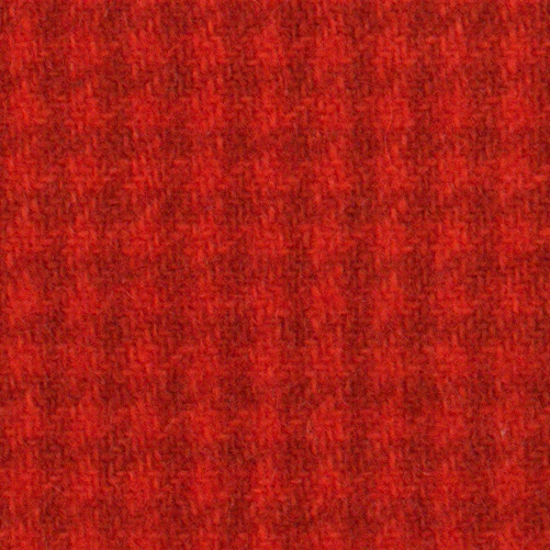 Fire Houndstooth Felted Wool Fabric 8x12