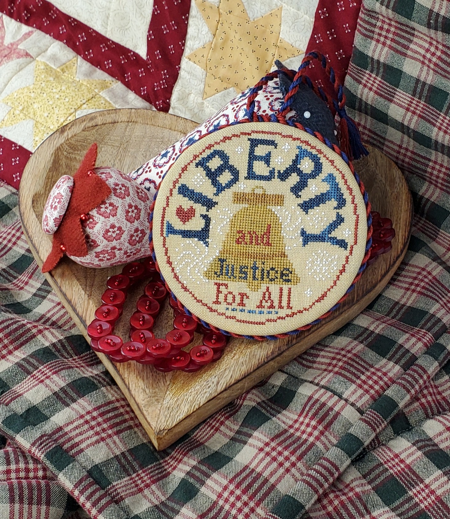 Justice for All - Patriotic Cross Stitch Pattern