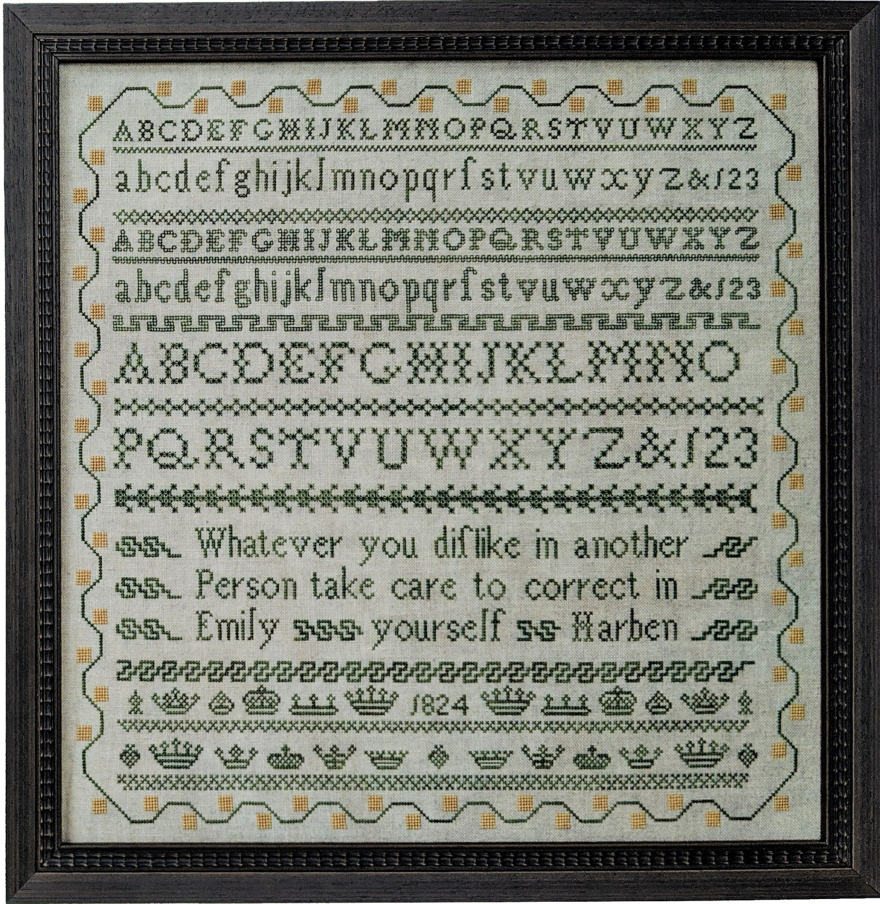 Emily Harben 1824 - Cross Stitch Pattern