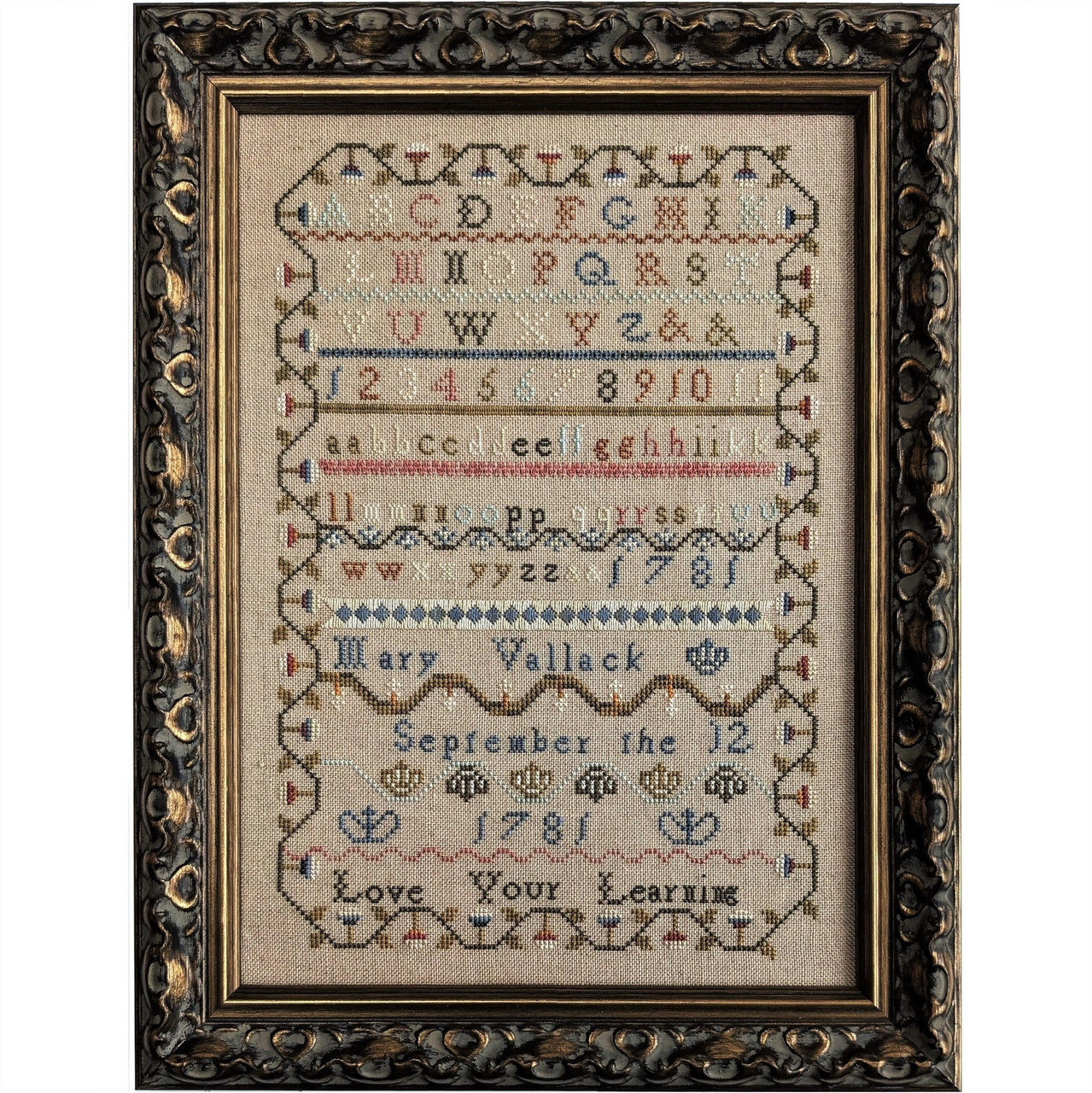 Mary Vallack 1781 - Cross Stitch Pattern