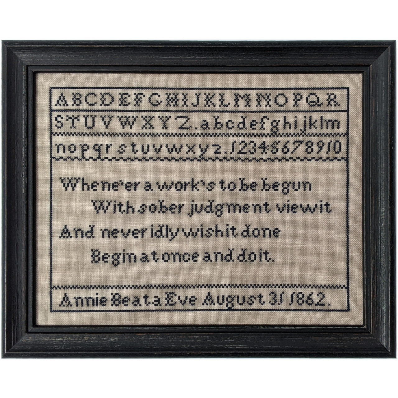 Annie Beata Eve 1862 - Cross Stitch Pattern