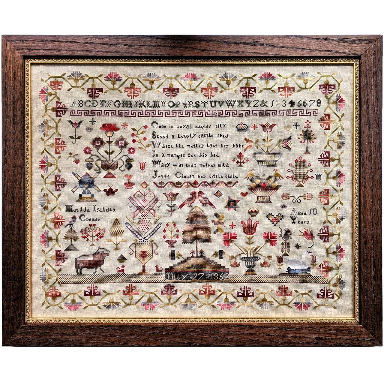 Matilda Isabella Creasy 1852 - Cross Stitch Pattern