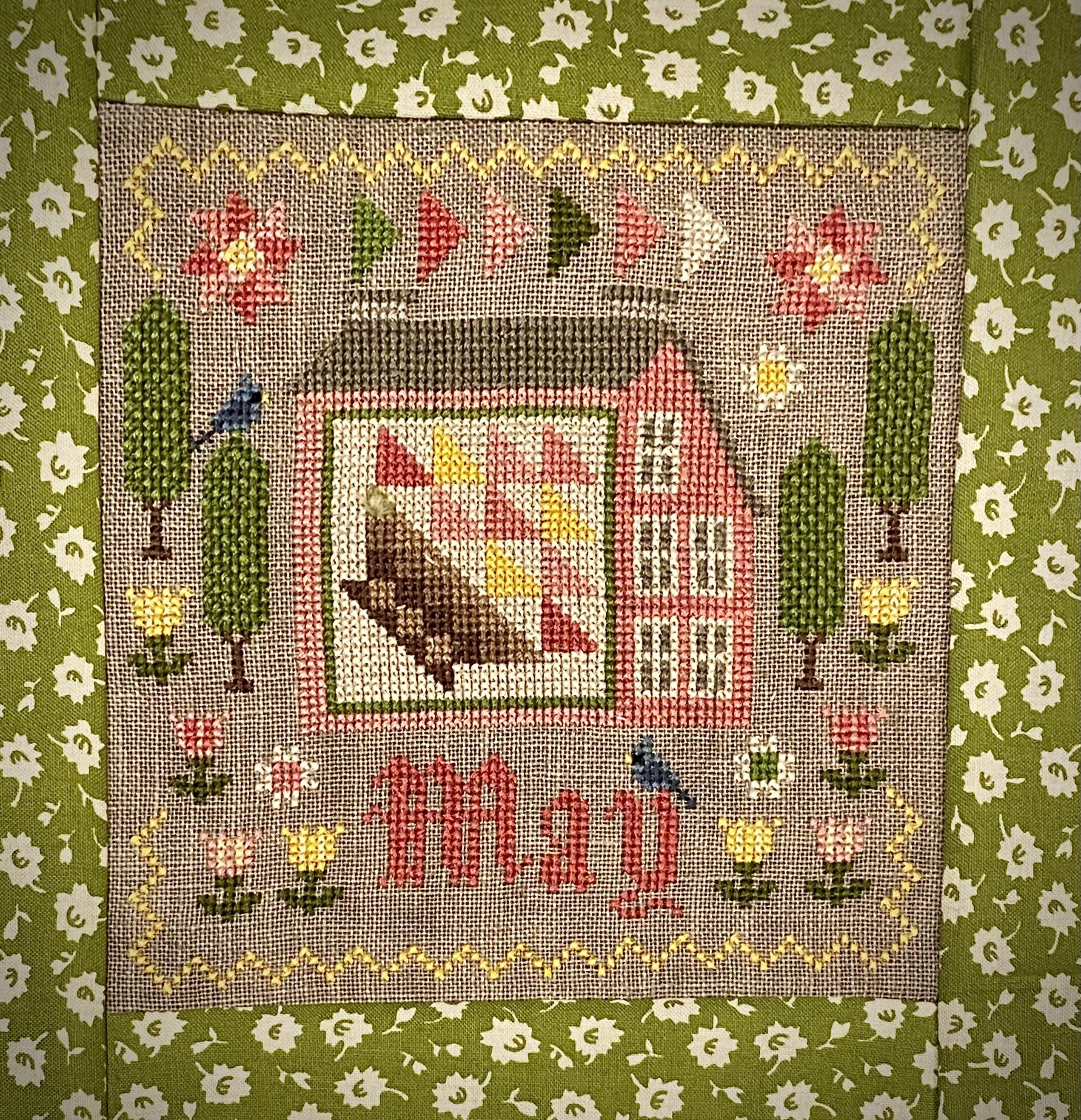 May - Patchwork Saltbox Series - Cross Stitch Pattern