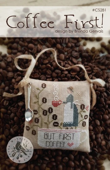 Floss Pack for "Coffee First", different perspective #1, zoomed in. Select this picture to zoom back out.