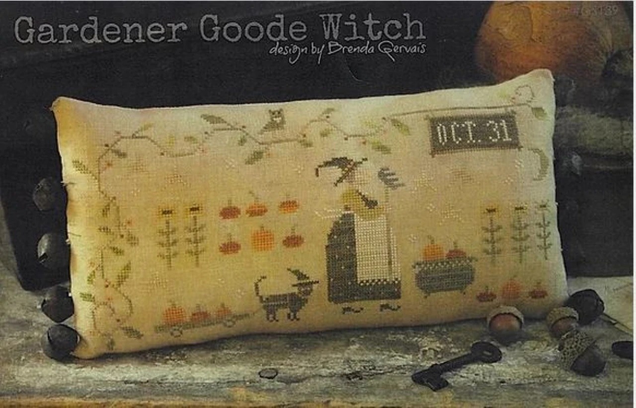 Floss Pack for "Gardener Goode Witch", different perspective #1, zoomed in. Select this picture to zoom back out.