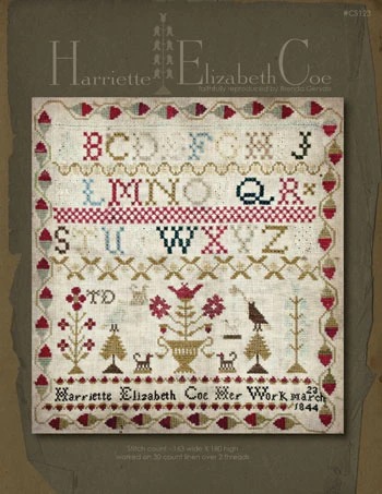Floss Pack for "Harrietta Elizabeth Coe", different perspective #1, zoomed in. Select this picture to zoom back out.