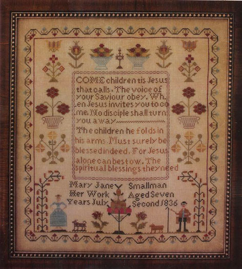 Floss Pack for "Mary Jane Smallman 1836", different perspective #1, zoomed in. Select this picture to zoom back out.