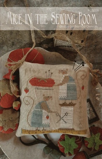 Floss Pack for "Mice in the Sewing Room", different perspective #1, zoomed in. Select this picture to zoom back out.