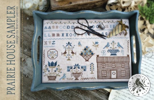 Floss Pack for "Prairie Home Sampler", different perspective #1, zoomed in. Select this picture to zoom back out.