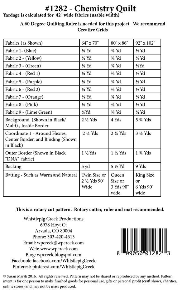 Chemistry - Quilt Pattern