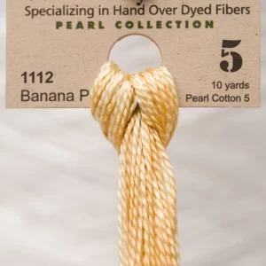 Banana Pudding - Weeks Dye Works Pearl Cotton #5, zoomed in. Select this picture to zoom back out.