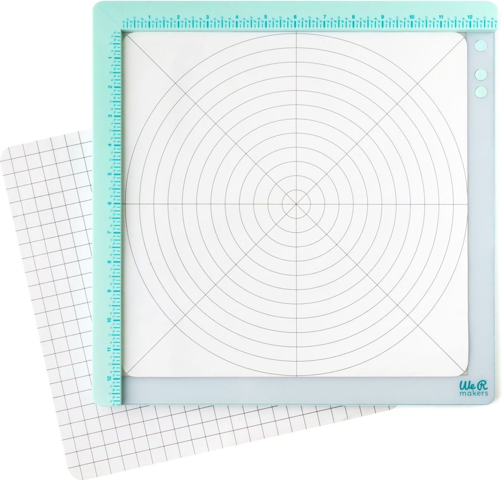 We R Makers Edge Align - 12" x 12" Light Pad, different perspective #1, zoomed in. Select this picture to zoom back out.