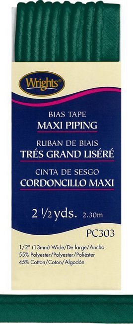 Bias Tape Corded Maxi Piping 1/2" - #81 Jungle Green