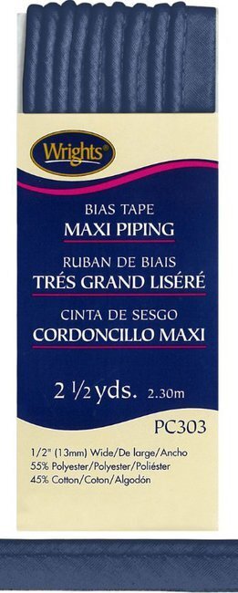 Bias Tape Corded Maxi Piping 1/2" - #584 Stone Blue