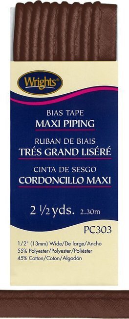 Bias Tape Corded Maxi Piping 1/2" - #765 Mocha