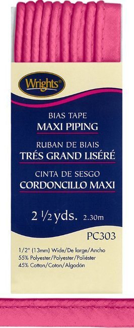 Bias Tape Corded Maxi Piping 1/2" - #1232 Berry Sorbet
