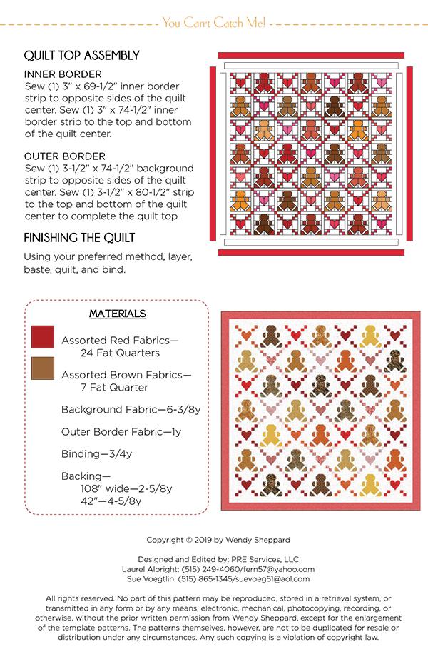 You Can't Catch Me - Quilt Pattern
