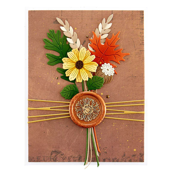 Sunflower Wax Seal Stamp - Etched Dies
