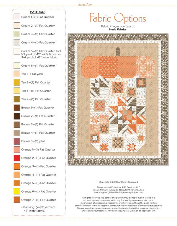 Acorn Acre - Quilt Pattern
