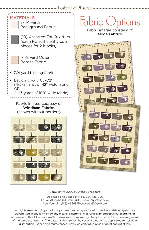 Basketful of Blessings - Quilt Pattern