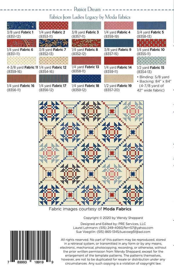 Patriot Dream - Quilt Pattern