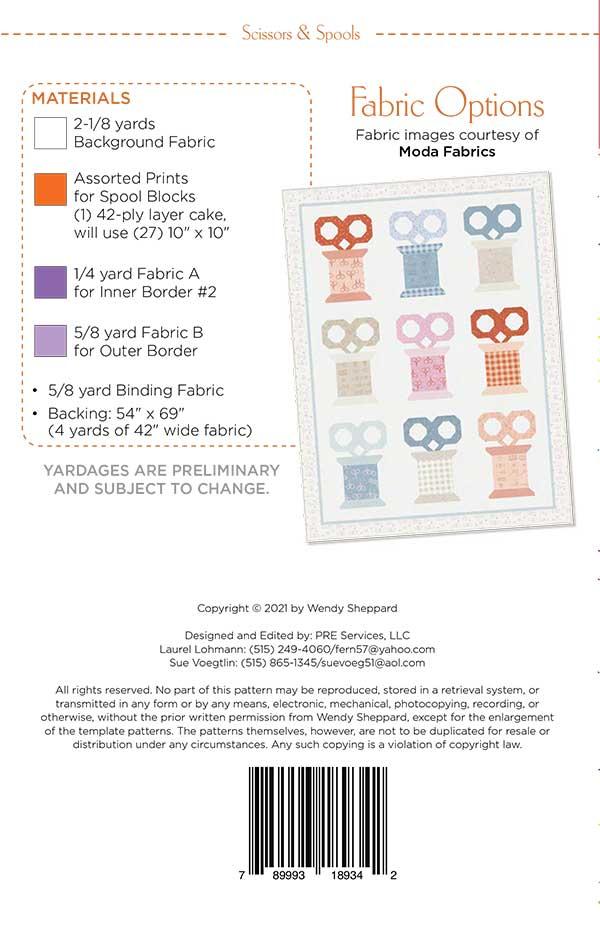 Scissors And Spools - Quilt Pattern