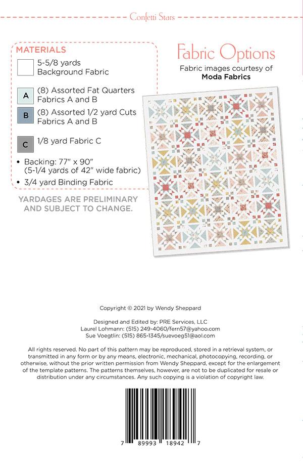 Confetti Stars - Quilt Pattern