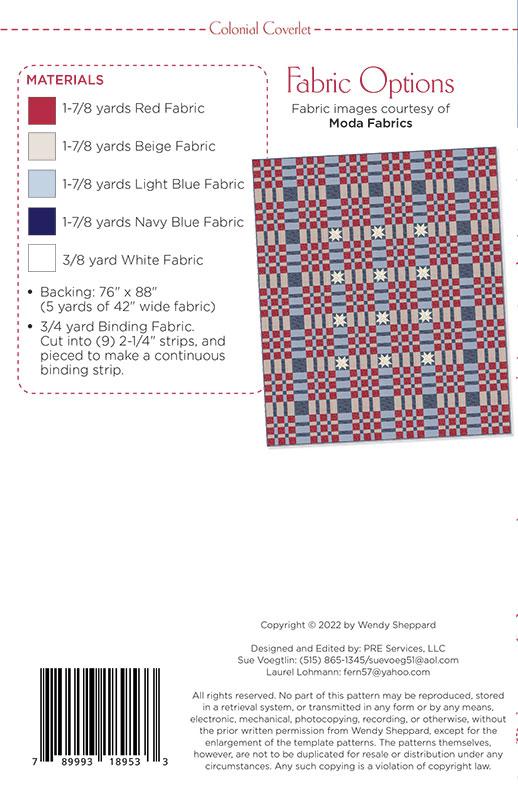 Colonial Coverlet - Quilt Pattern