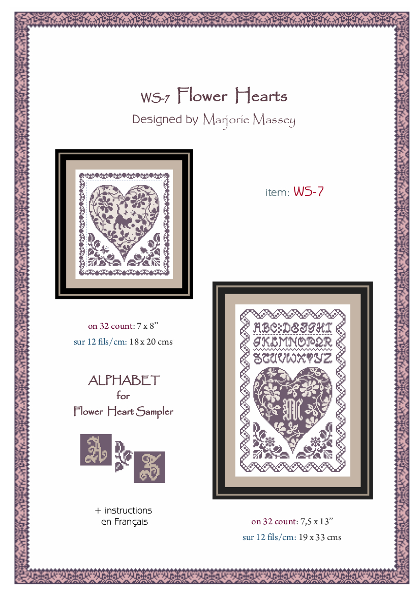 Flower Hearts - Cross Stitch Pattern