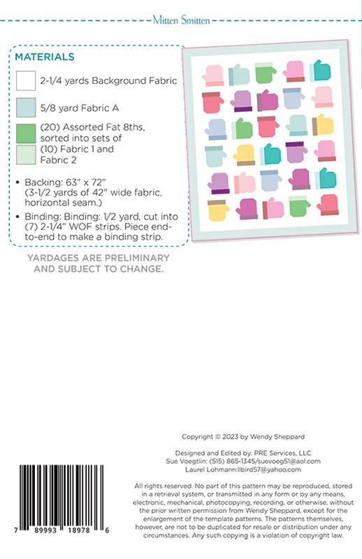 Mittens Smittens - Quilt Pattern