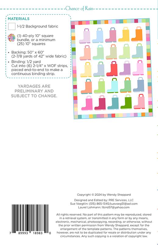 Chance of Rain - Quilt Pattern