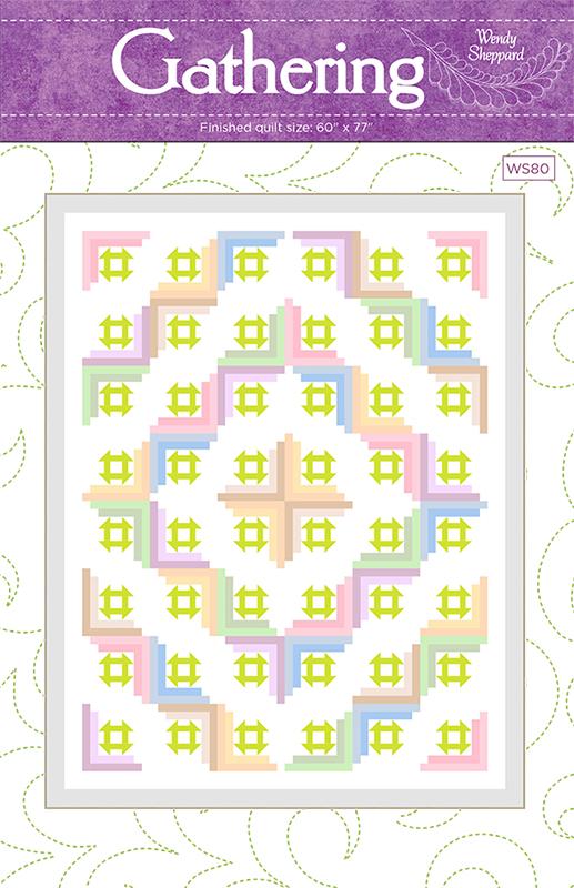 Gathering - Quilt Pattern, zoomed in. Select this picture to zoom back out.
