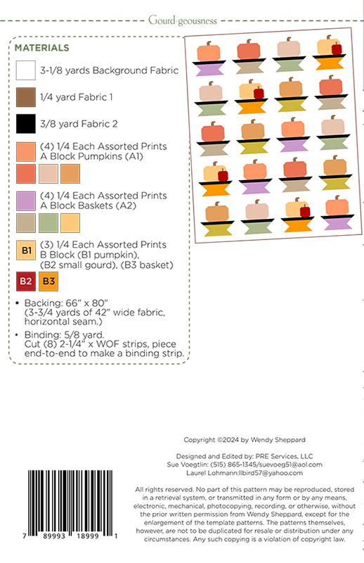 Gourd-geousness - Quilt Pattern
