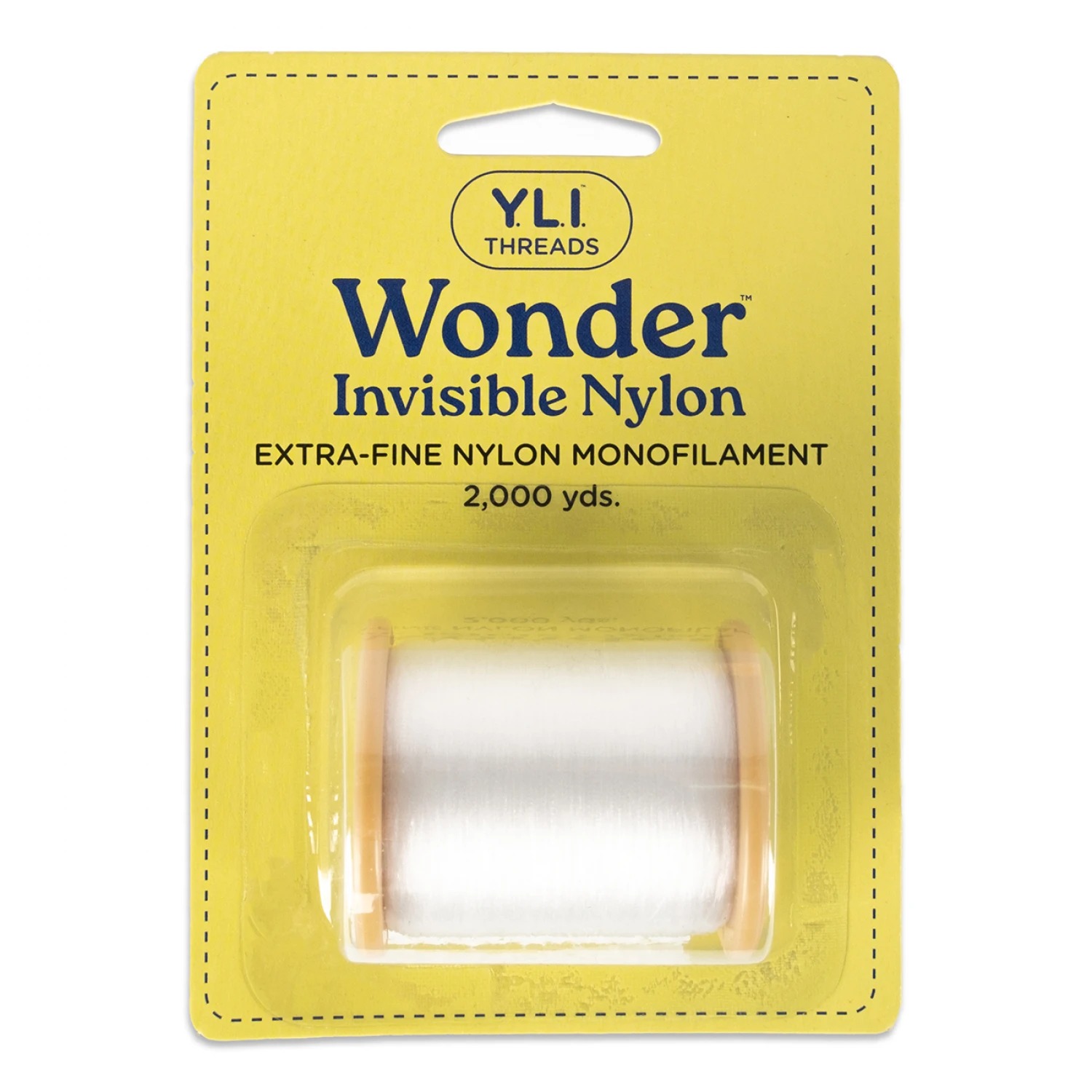 YLI Wonder Invisible Thread - Clear, different perspective #1, zoomed in. Select this picture to zoom back out.