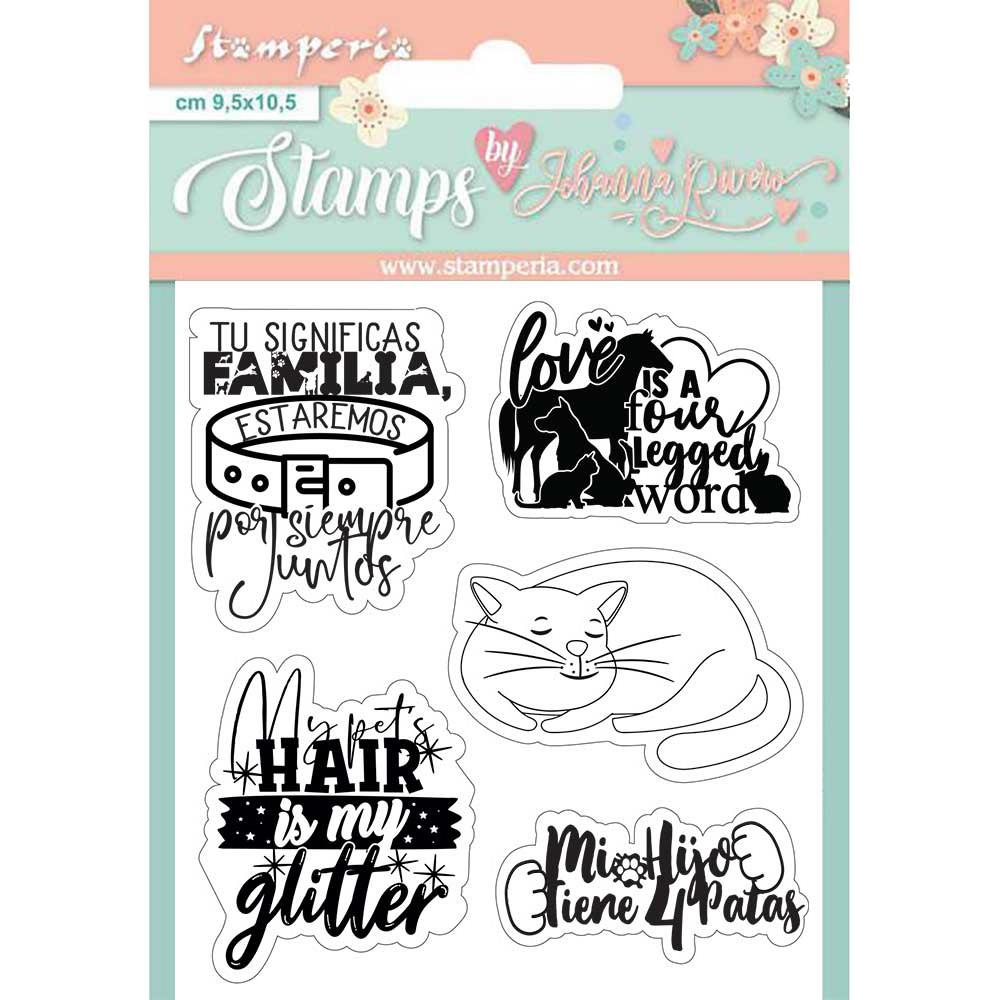 Labels, Circle Of Love - Cling Stamp Set