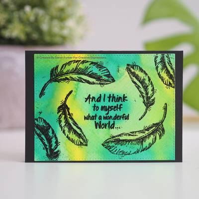 Two Feathers - Clear Singles Stamp