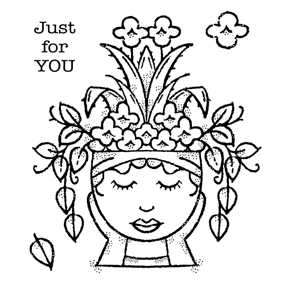 Lady Planter - Clear Stamp Set