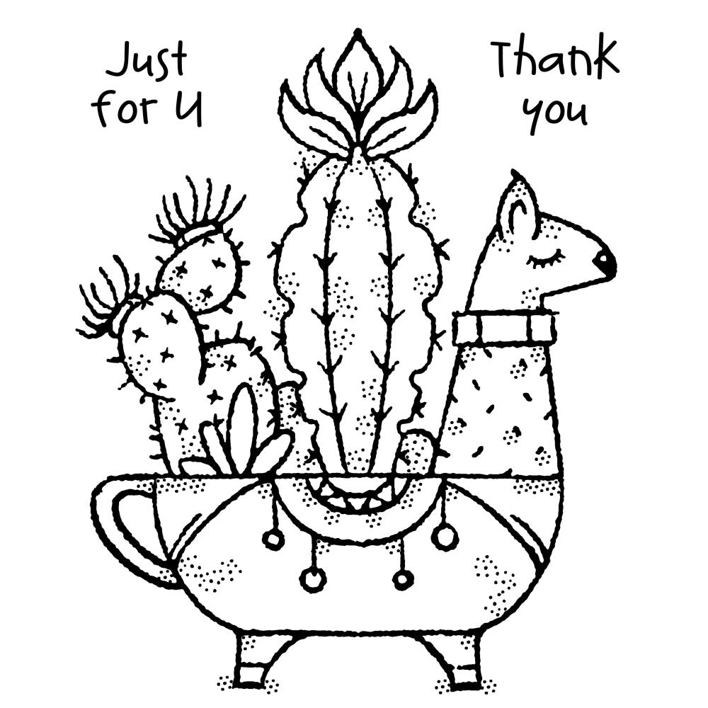 Llama Planter - Clear Stamp Set