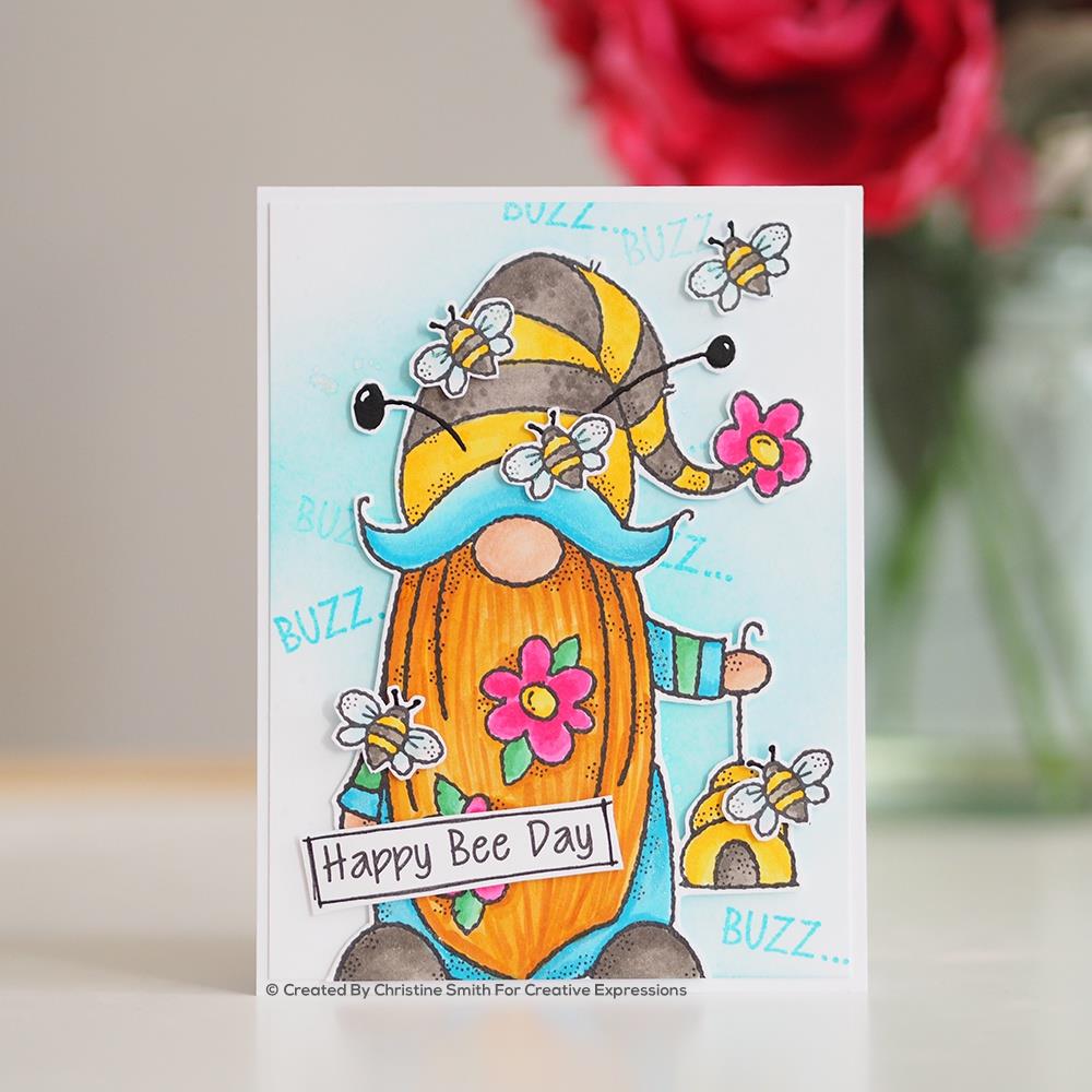 Bee Gnome - Clear Stamp