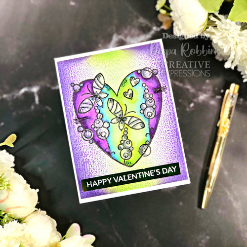 Butterfly Heart - Clear Stamp