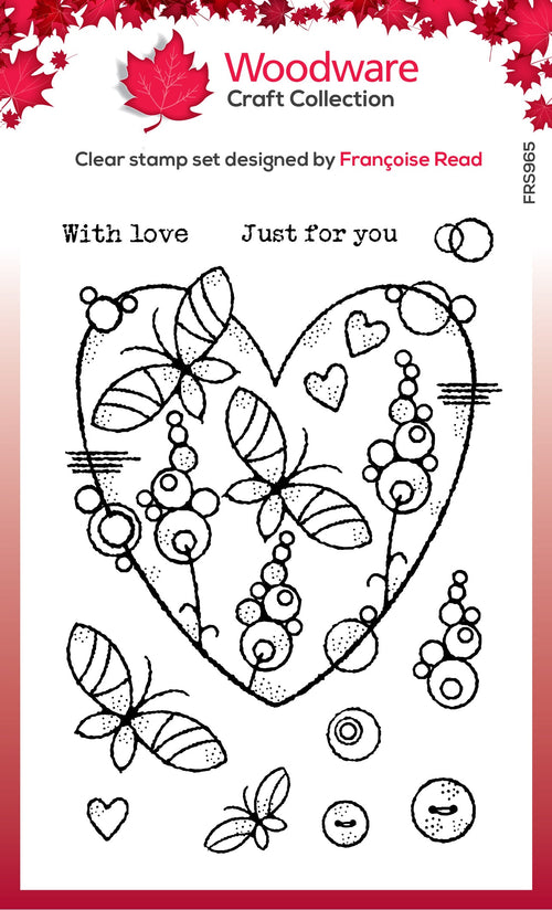 Butterfly Heart - Clear Stamp