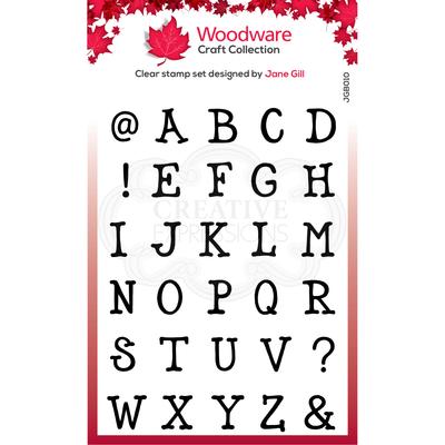 Quirky Typewriter Alphabet Caps - A5 Clear Singles Stamp